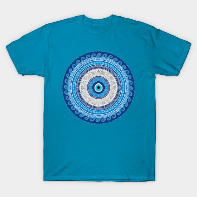 Greek Mati Mataki - Matiasma Evil Eye ornament T-Shirt by Nartissima